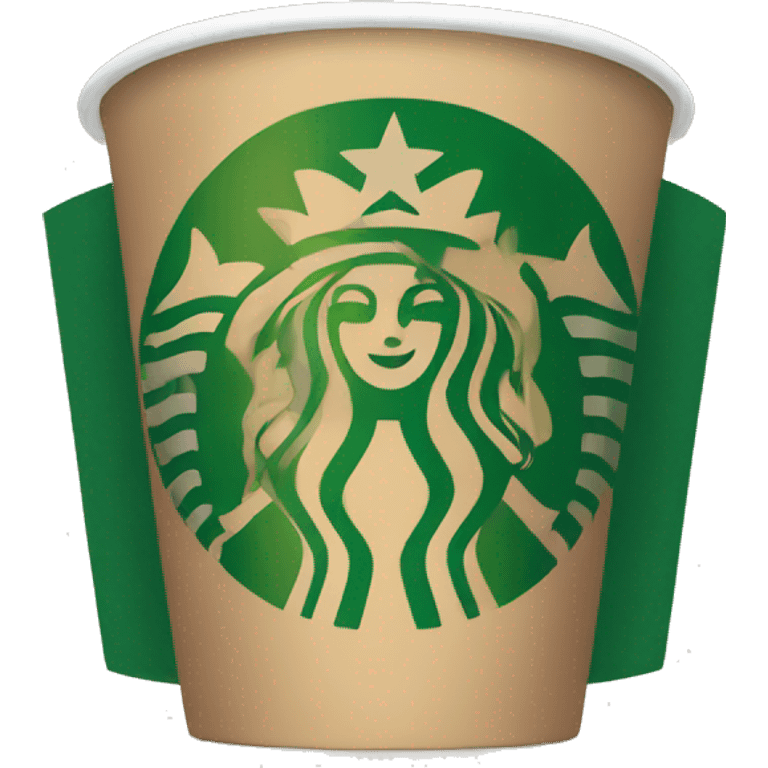 A little cup from Starbucks emoji