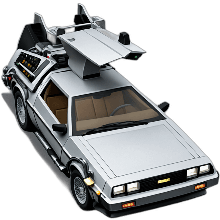 back to the future delorean emoji