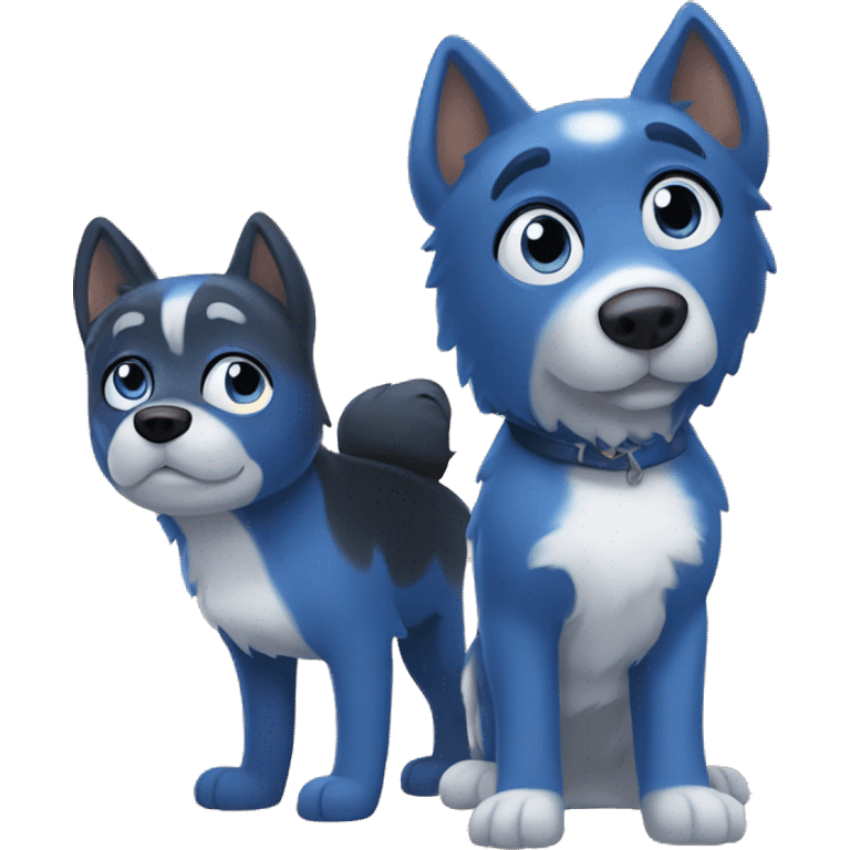 Bluey and Bingo emoji