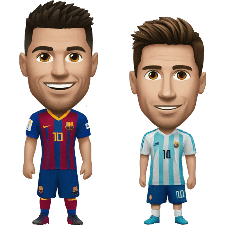 Ronaldo and messi emoji