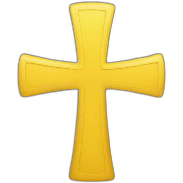 Yellow cross emoji