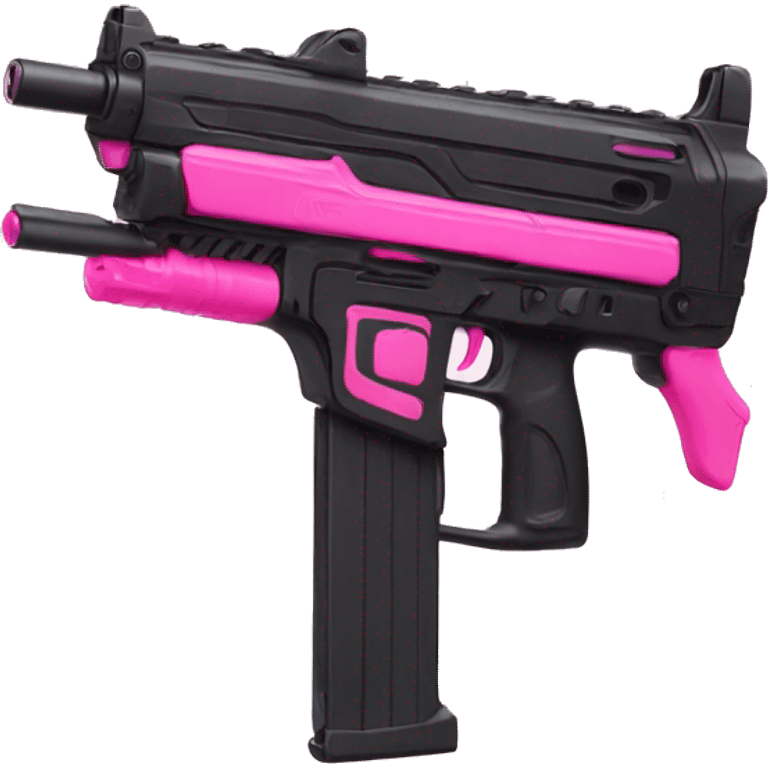 nerf all black and pink emoji