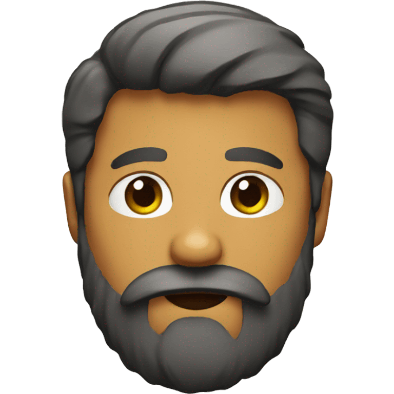 Emoji with a beard emoji