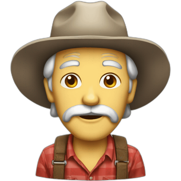 old red neck american emoji