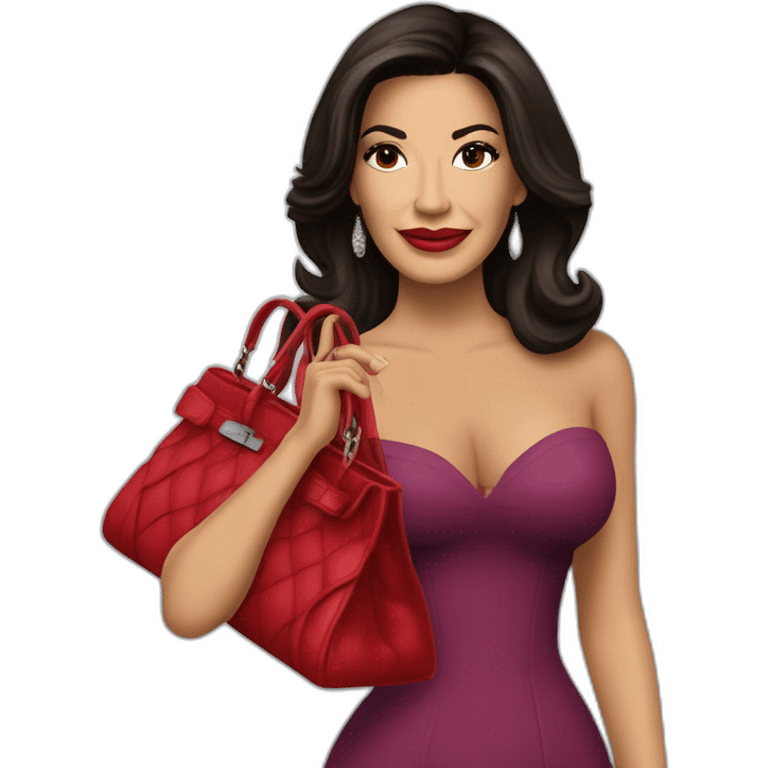 Gabrielle SOLIS de la série Desperate Housewives avec de beaux talons rouge et un petit sac à main dans sa main droite emoji