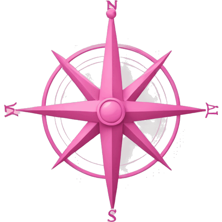 Pink compass emoji