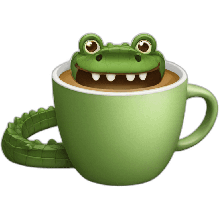 crocodile coffee emoji