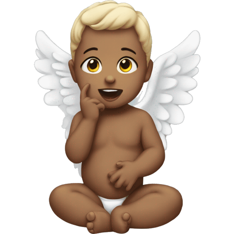 Angel baby emoji