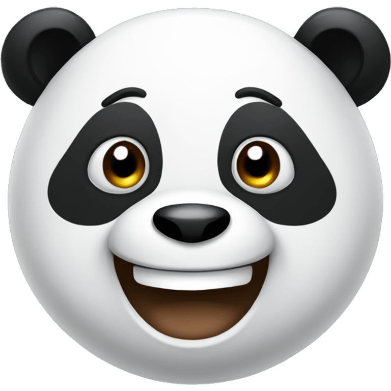 Panda with a big smile  emoji