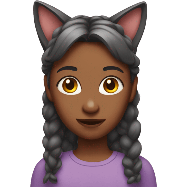 Girl with cat ears  emoji