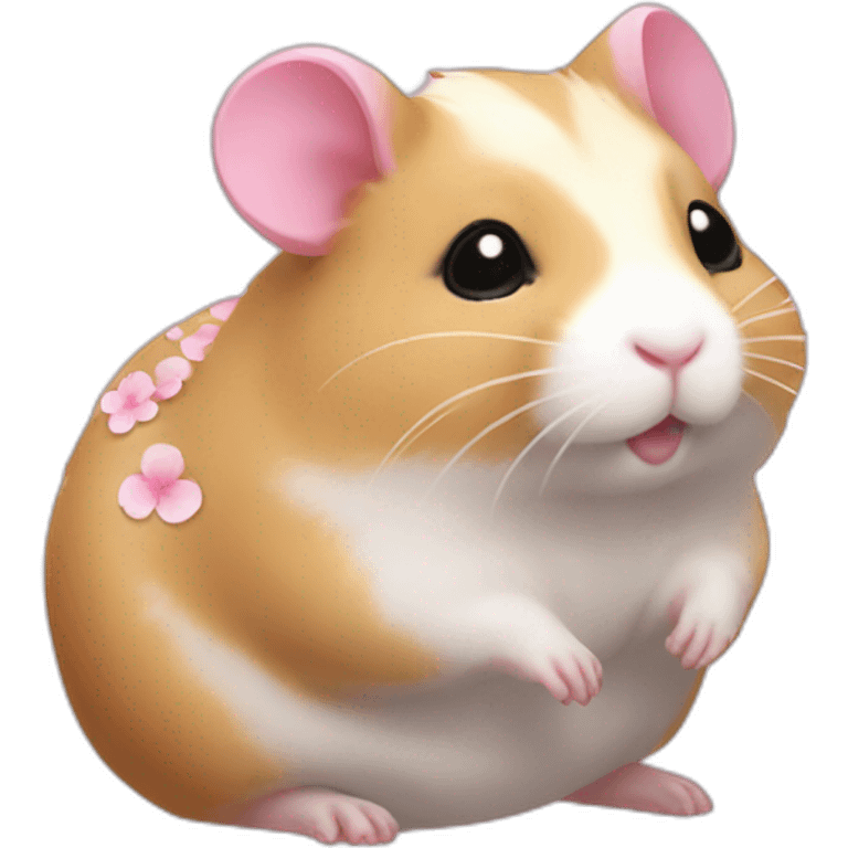 cherry blossom hamster body emoji