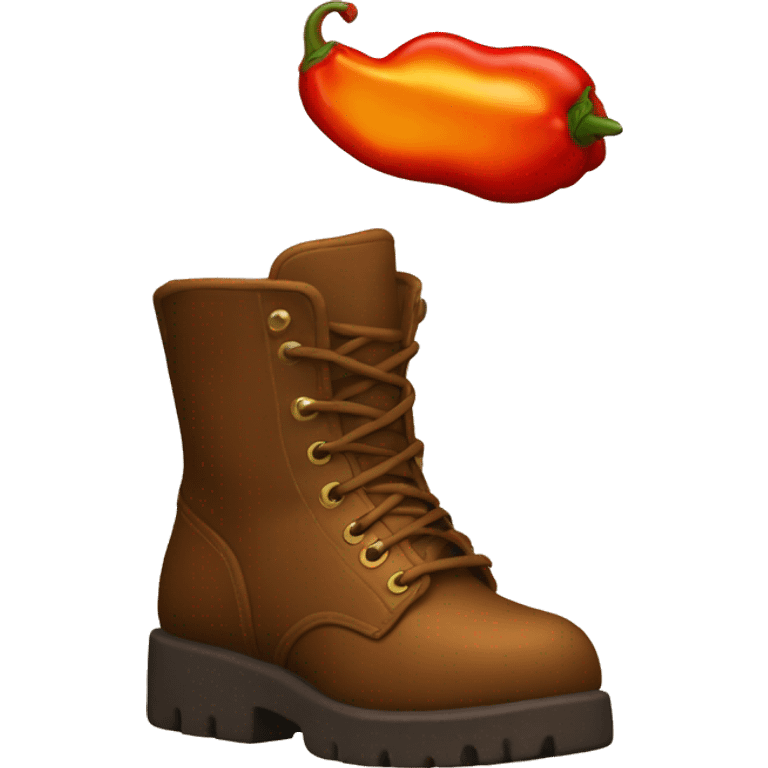 spicy with boots emoji