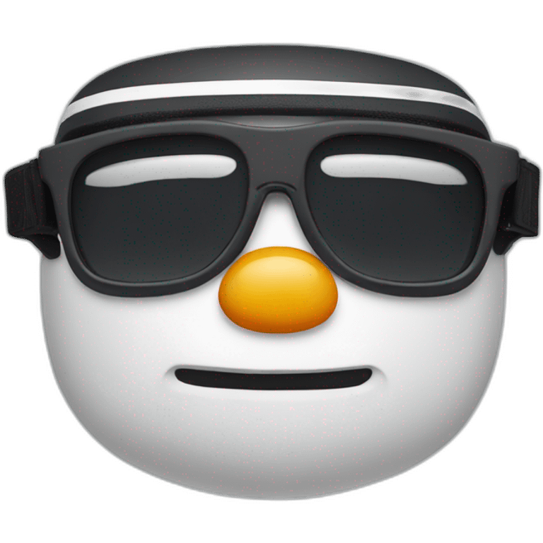 snowman on sport sunglasses emoji