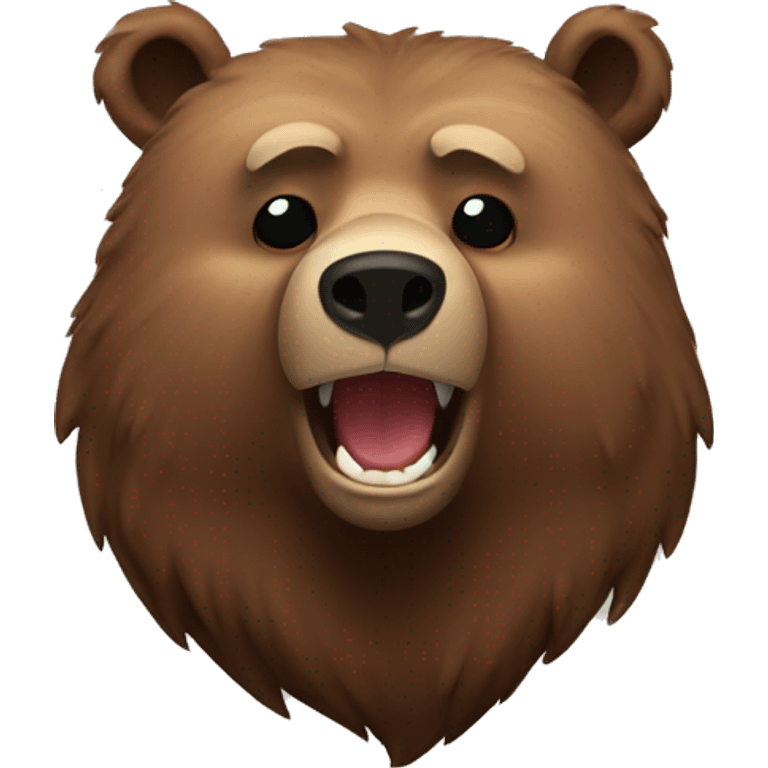 brown grizzly bear 747 emoji