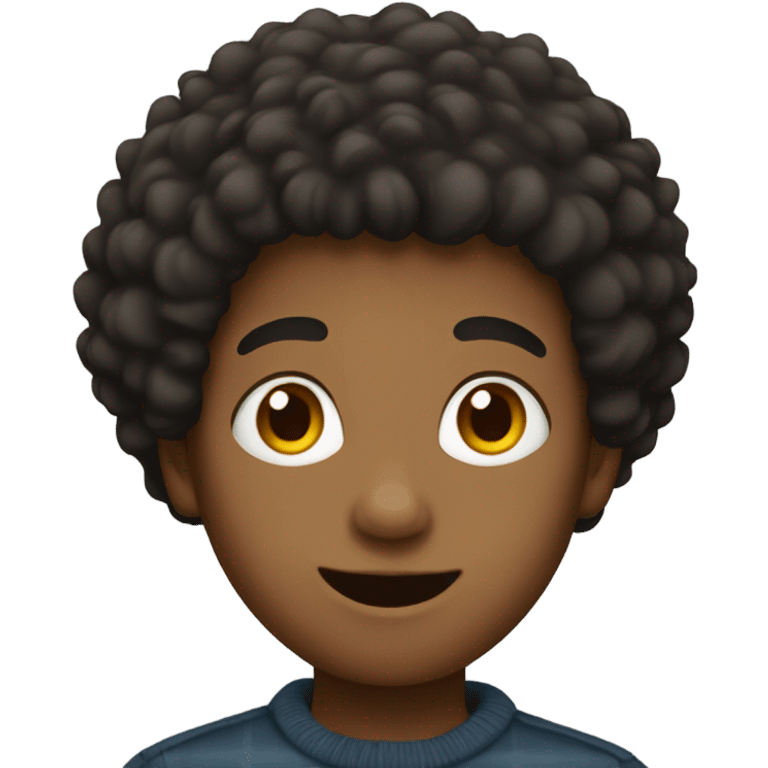 boy with short Afro  emoji