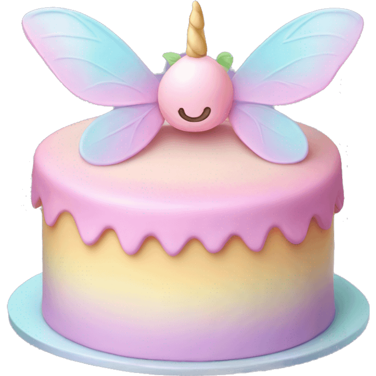 Fairy pastel cake emoji