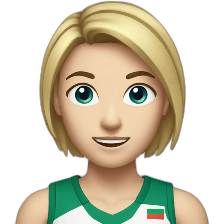 caucasian female netballer with short brunette hair emoji