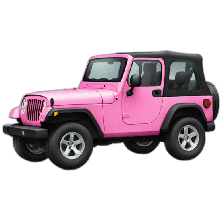 pink jeep emoji