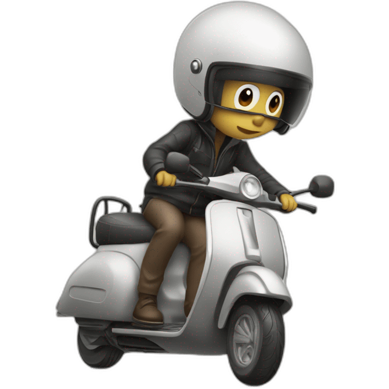 mouche sur un scooter emoji