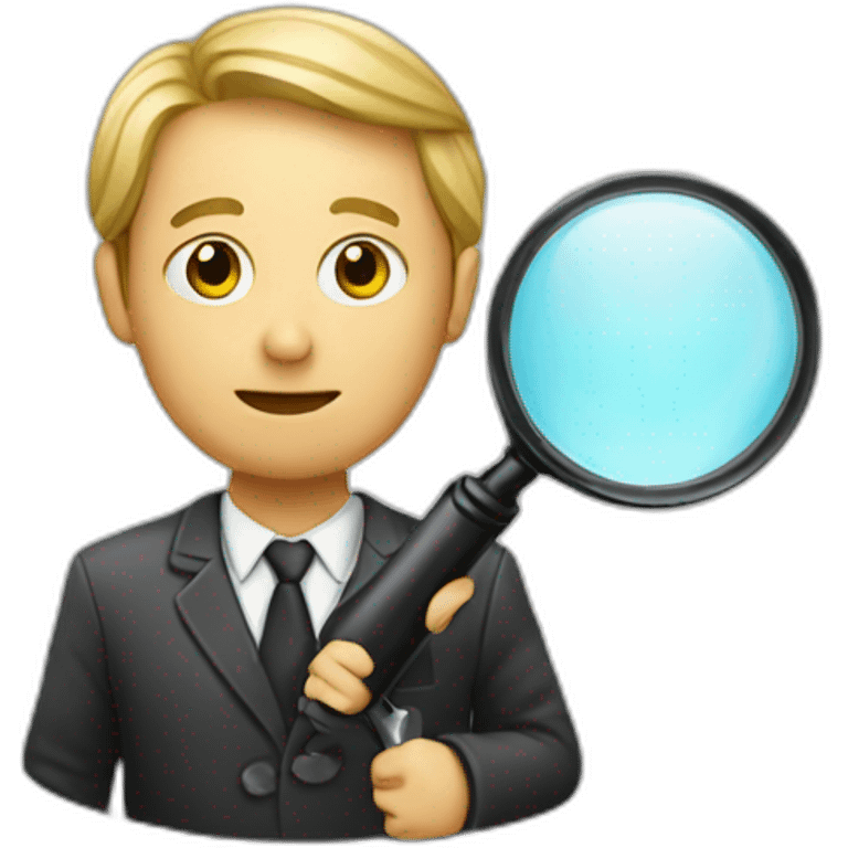 investigator with a magnifying glass emoji