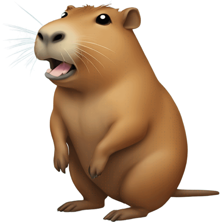 Capybara farting  emoji