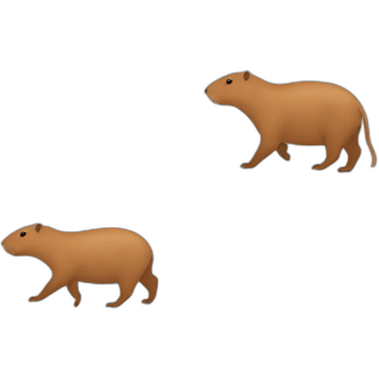 capybara walking emoji