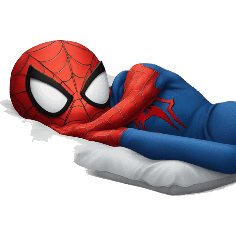 Spiderman sleeping  emoji