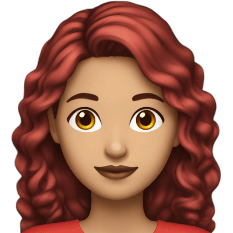 Profesora-joven-colombiana-cabello rojo emoji