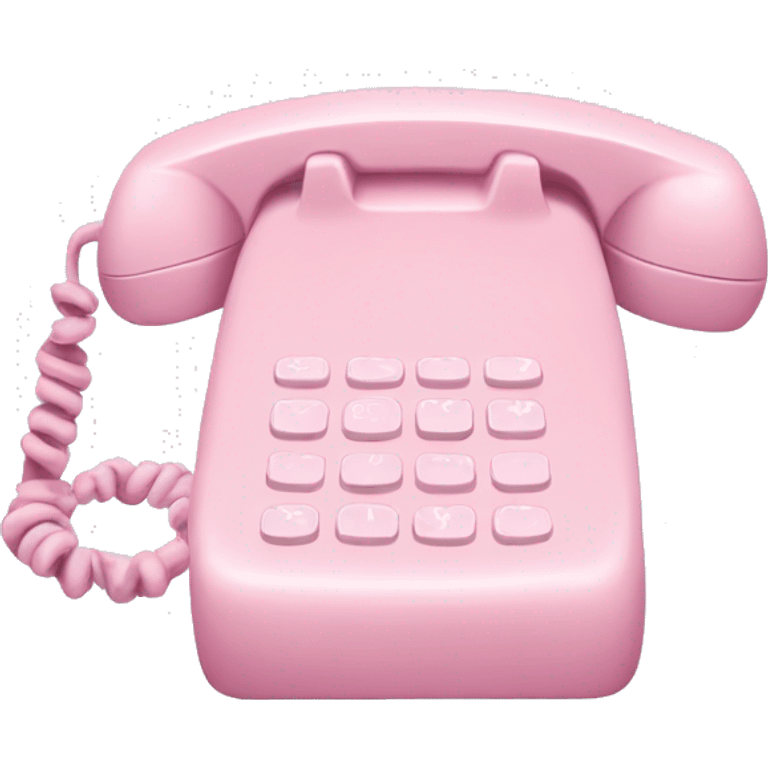 Pastel pink phone emoji