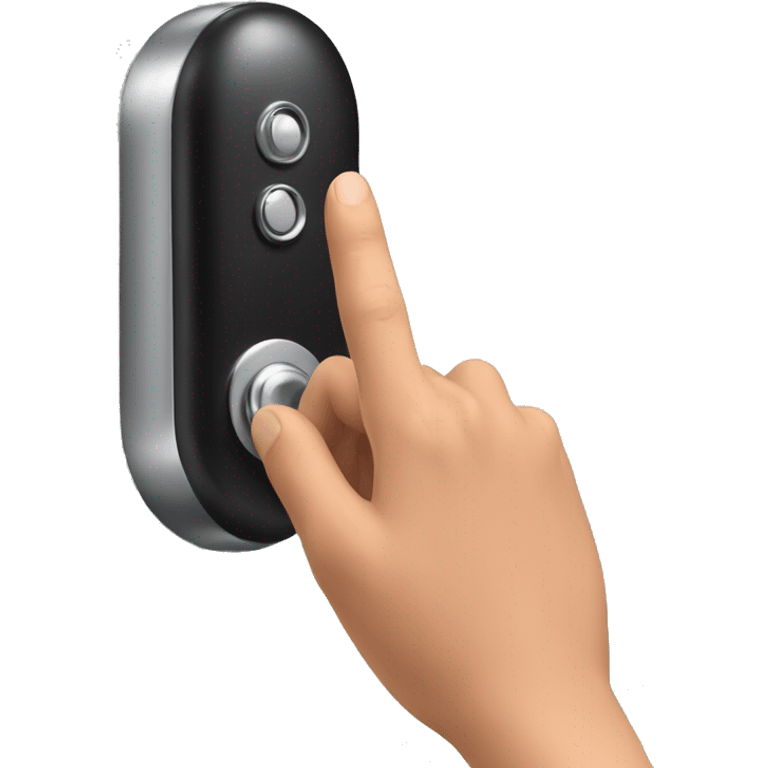 finger pressing doorbell emoji