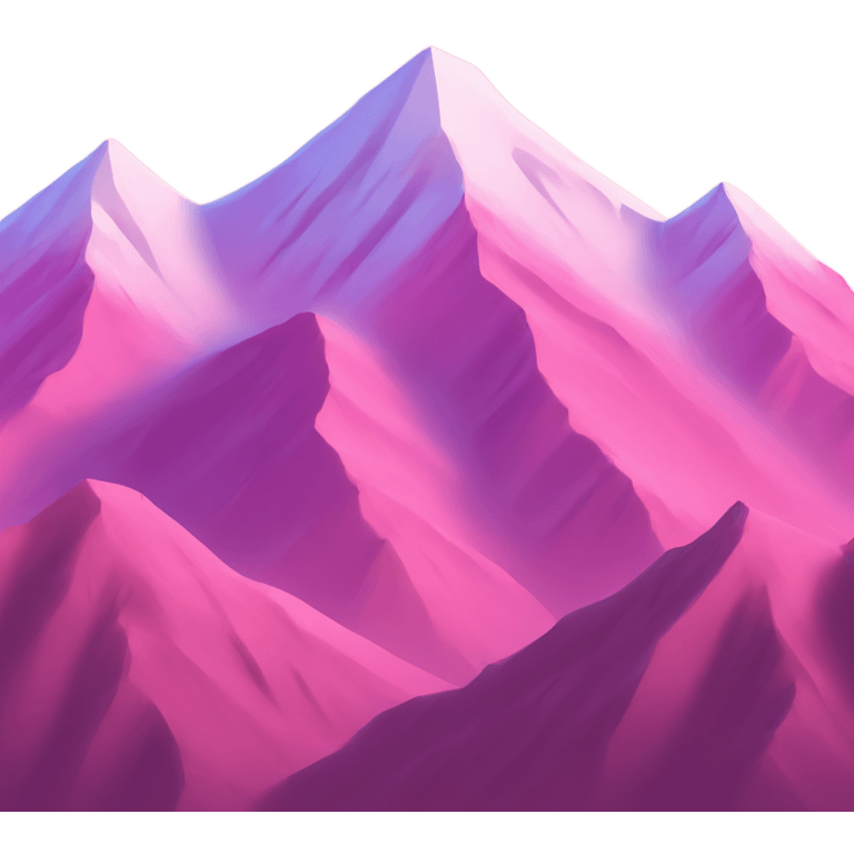 Pink mountains  emoji