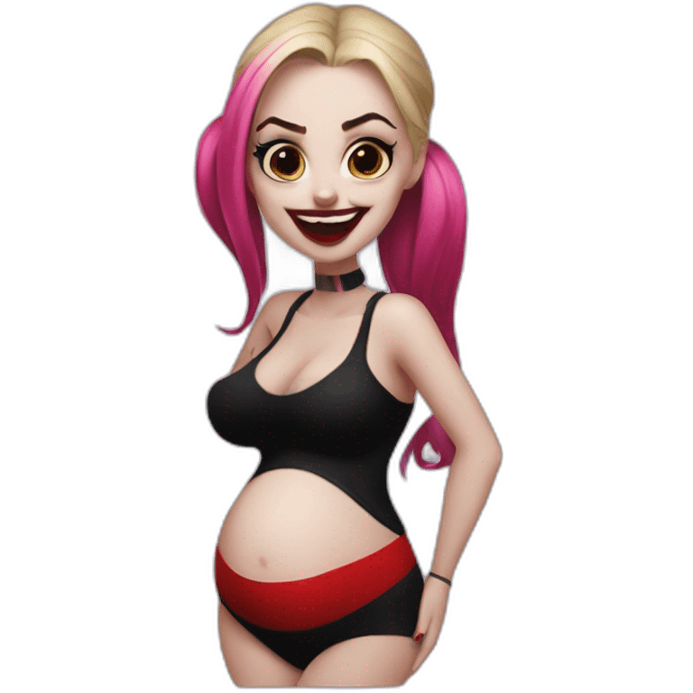 Harley quinn pregnant emoji