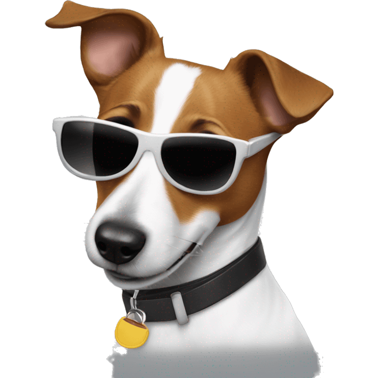 Jack Russel with sunglasses  emoji