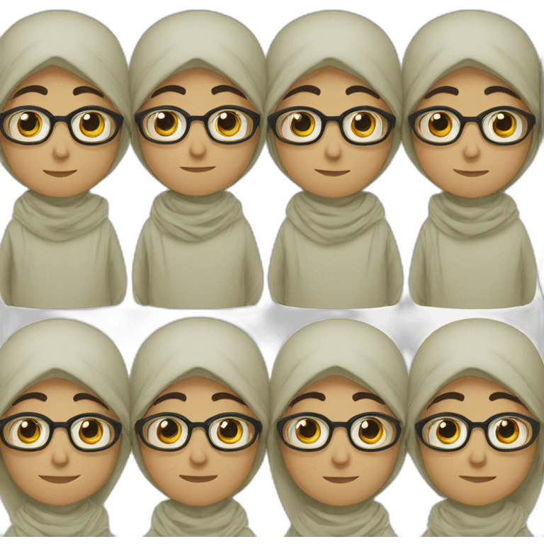 muslim boy with glasses and shemagh emoji