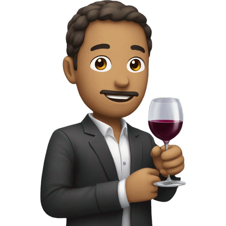 Persona tomando vino emoji