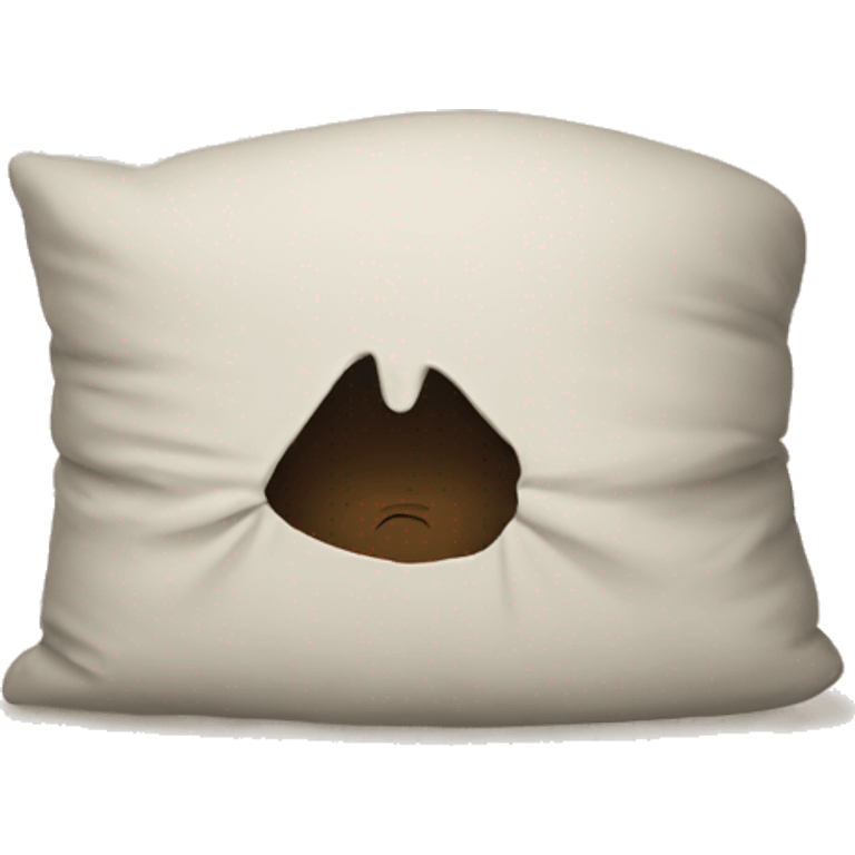 cartoon head buried in pillow emoji