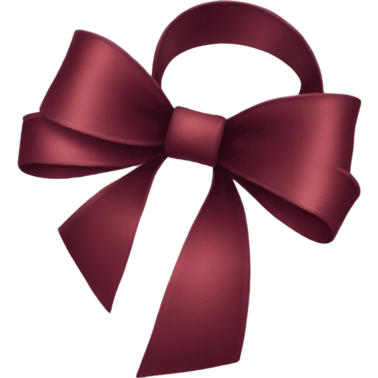 Wine red bow emoji