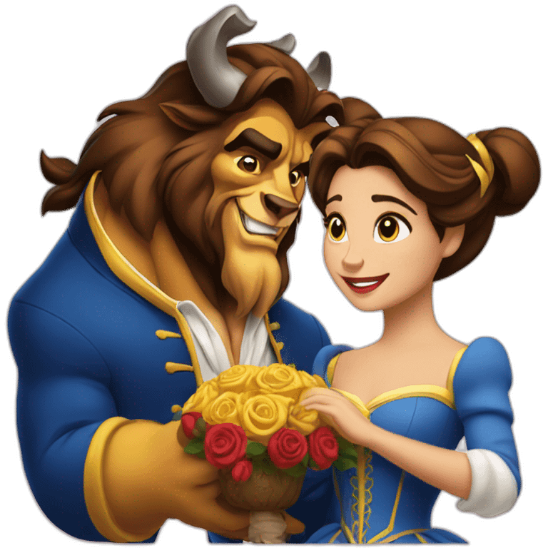 Beauty and the beast emoji