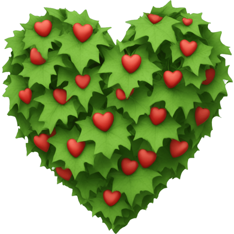 ivy wrapped around red heart emoji