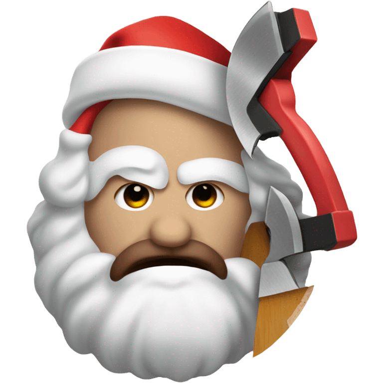 Santa with a circular saw emoji