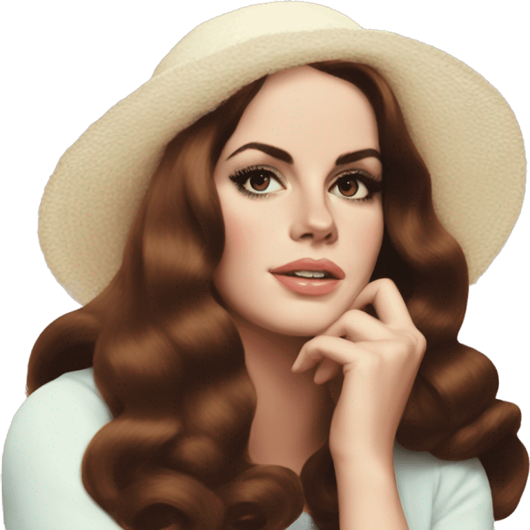 Lana Del Rey 60s aesthetic emoji