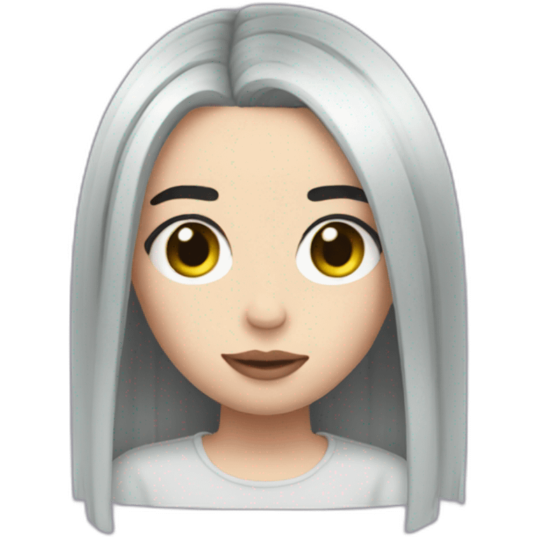 Billie Eilish black hair emoji