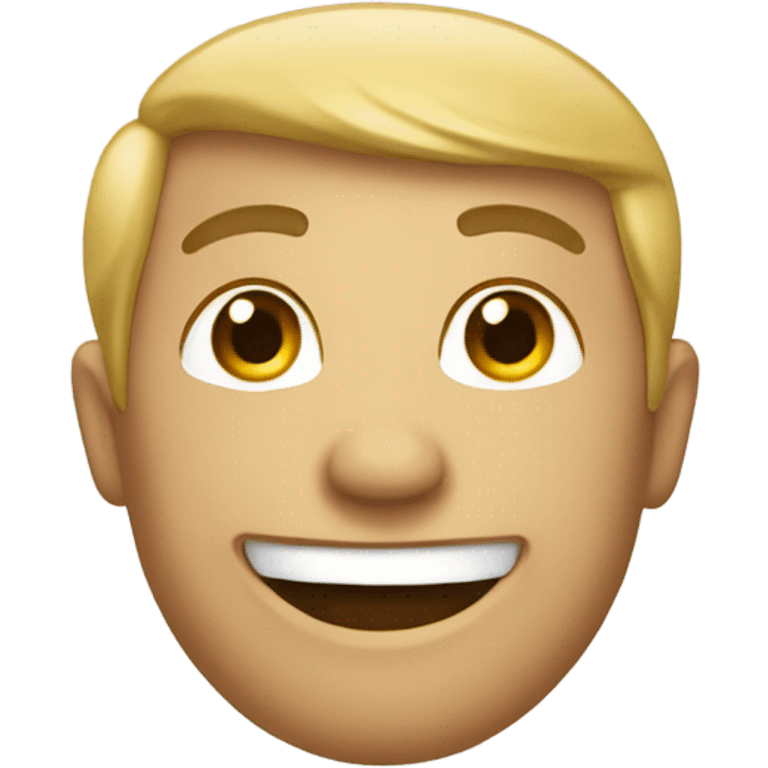 Un emoji de una sonrisa con un puño de sal emoji