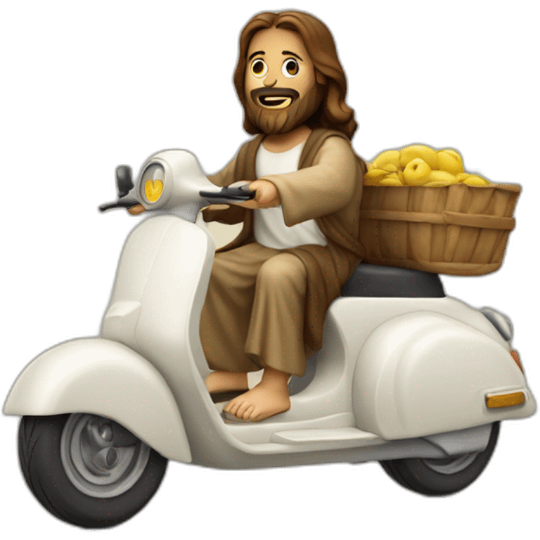 jesus sur un scooter emoji