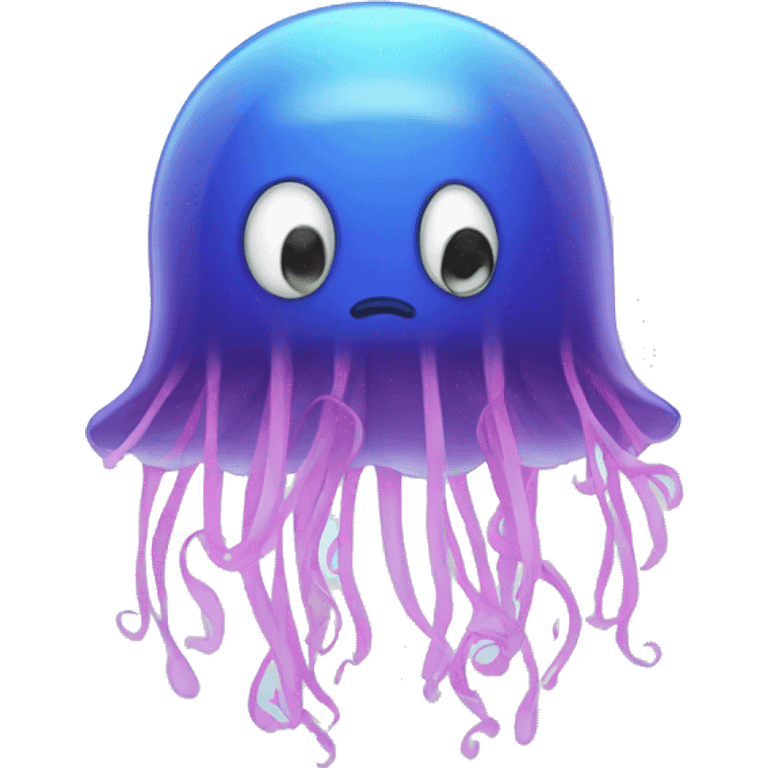 Sad jellyfish emoji