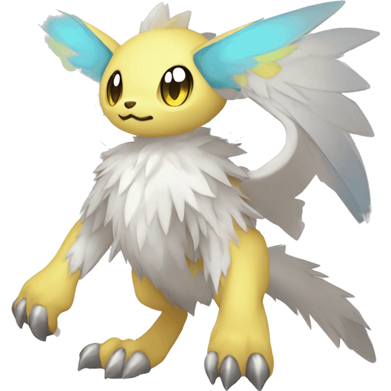 cute cool edgy sharp ethereal magical Digimon-Fakemon-animal full body emoji