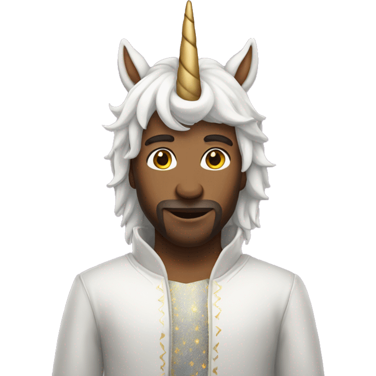 Man in a unicorn outfit emoji