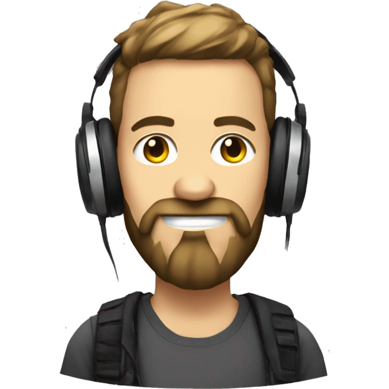 dj gamer with agreying beard emoji