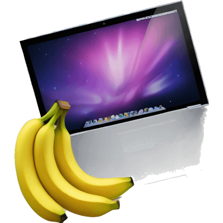 banana con laptop emoji