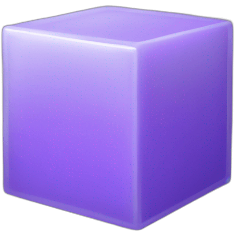 3d box purple semi-transparent emoji